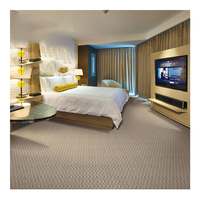 Tapis tufté bouclé haut-bas en laine et polypropylène, motif personnalisé Kaili 2024, pour usage commercial, domestique, hôtelier, salon et salle de prière