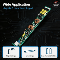 Driver LED WiFi & RF CC 10-42VDC 2CH*(150-500)mA 1.5-21W CXR-21A-2(WT) (Aplikasi Tuya)