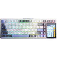 Keyboard Gaming Mekanik AULA L99 Wireless dengan Layar Sentuh, Keyboard Gaming Tri-mode, Keyboard Gaming RGB yang Dapat Diprogram, Laris Terjual