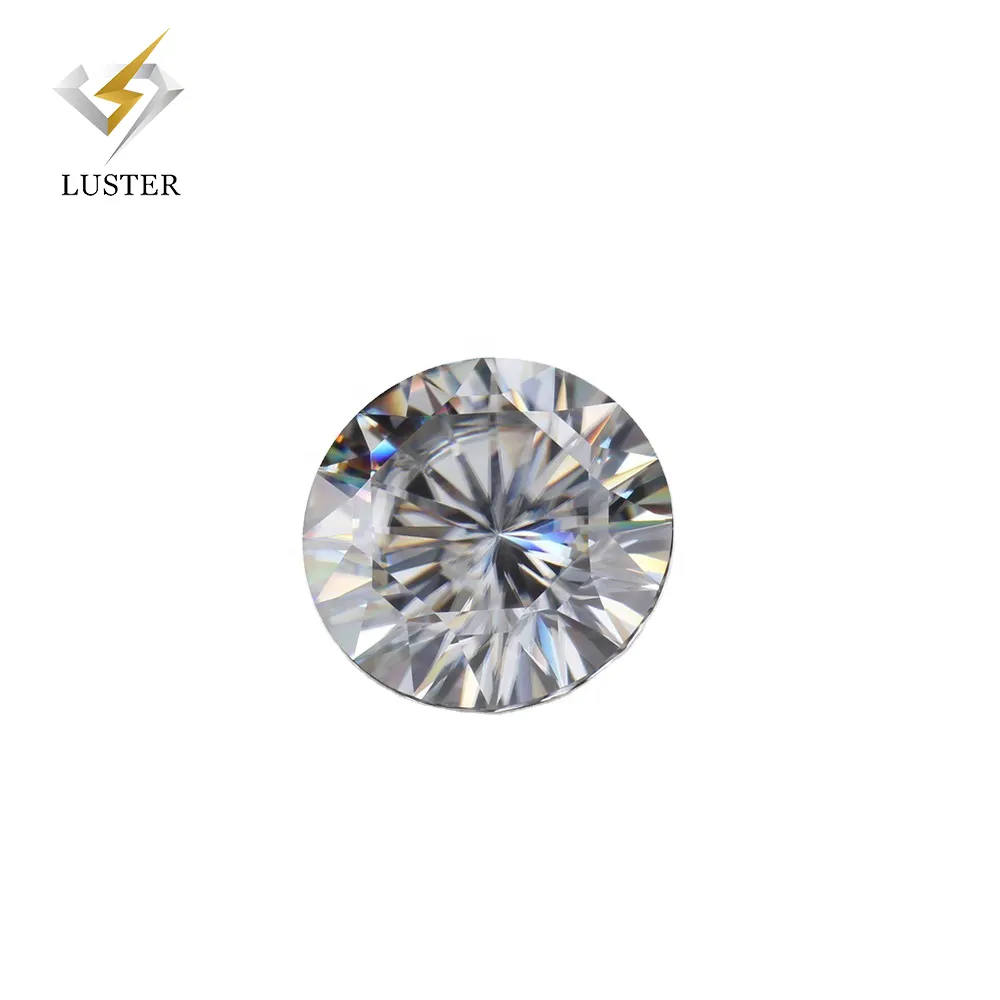 Created Brilliant Cut 1.25mm~25mm Available G/H Colorless Moissanite Jewelry Diamond Round Moissanite Loose Stones