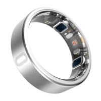 Bague connectée avec suivi du stress par conductivité cutanée EDA, en alliage de titane, pour la surveillance quotidienne du bien-être