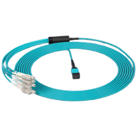 Harnais MTP de 1 m (3 pi), MTP-8 UPC (femelle) vers 4 x LC UPC Duplex, 8 fibres, Multimode (OM4), Plenum (OFNP), 0,35 dB max, Type B