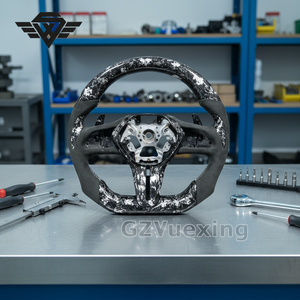 Pour Infiniti Q60 Q50 Q70 G37 Q40 <span class=keywords><strong>Volant</strong></span> en Fiber de carbone forgé <span class=keywords><strong>Alcantara</strong></span> Sport - Product Image 6
