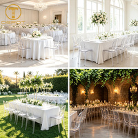 Chaises Chiavari en résine transparente, style moderne, pour événements, mariages, repas, pliables