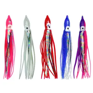 CASTFUN Octopus Tintenfisch Röcke Köder 12cm 4g Soft Lure Angeln Thunfisch Plastik Angeln Tintenfisch Röcke Köder