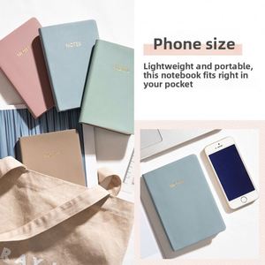 X515-1 Custom Logo A6 Soft Pu Leather Portable Pocket Notepad for Business <b>Gifts</b> Event Giveaways Client & Personal Use - Product Image 3