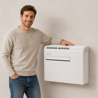 Climatiseur monobloc 7000 8000 10000 BTU sans unité extérieure, pompe à chaleur 4-en-1 à onduleur R290, vente en gros d'usine Kanion