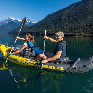<span class=keywords><strong>INTEX</strong></span> 68307 <span class=keywords><strong>K2</strong></span> Kayak bateau à rames gonflable ensemble bateau à rames professionnel en plein air canoë apporter pagaie pour le Sport bateau de jeu - Product Image 4