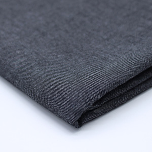 Tela vaquera de sarga teñida con hilo de algodón de 4 oz, lavada, 145 cm de ancho, índigo azul negro, tejido liso sin elasticidad - Product Image 3