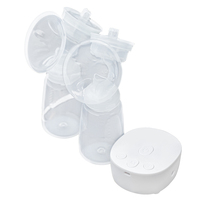 Extractor de Leche Eléctrico Inalámbrico Manos Libres, 9 Niveles de Flujo Ajustable, 2 Siliconas Libres de BPA, Capacidad de 150 ml, Doble, Portátil, USB