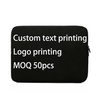 Sac pour ordinateur portable moderne personnalisé avec logo, impression de texte sur mesure, housse de protection en néoprène imperméable, étui souple pour ordinateur portable OEM