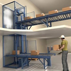 Op Maat Gemaakte Elektrische Lift Heen En Weer Bewegende Verticale Transportband Voor Voedselbehandelingsoplossing Voor Magazijnfabrieken Staal - Product Image 3