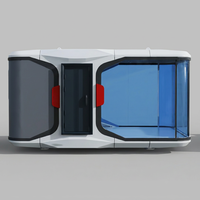 Kapsul Hunian Mobile SP-20X untuk Villa Luar Ruangan Off-Grid 19m Desain Cina Tahan Api Tahan Air Termal