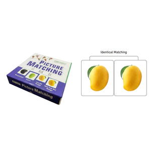 Libro de aprendizaje de emparejamiento de imágenes, libro de actividades de clasificación de tarjetas de frutas para niños pequeños y preescolares, desarrolla la percepción visual en los niños - Product Image 3