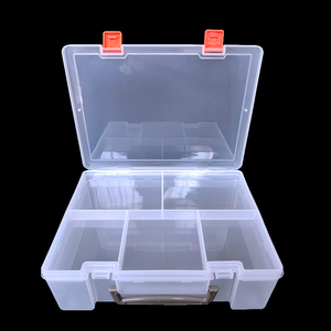 Custom Jigsaw Puzzle Clear Plastic Storage Bin Tote Organizing Container with Durable Lid and Secure Latching Buckles