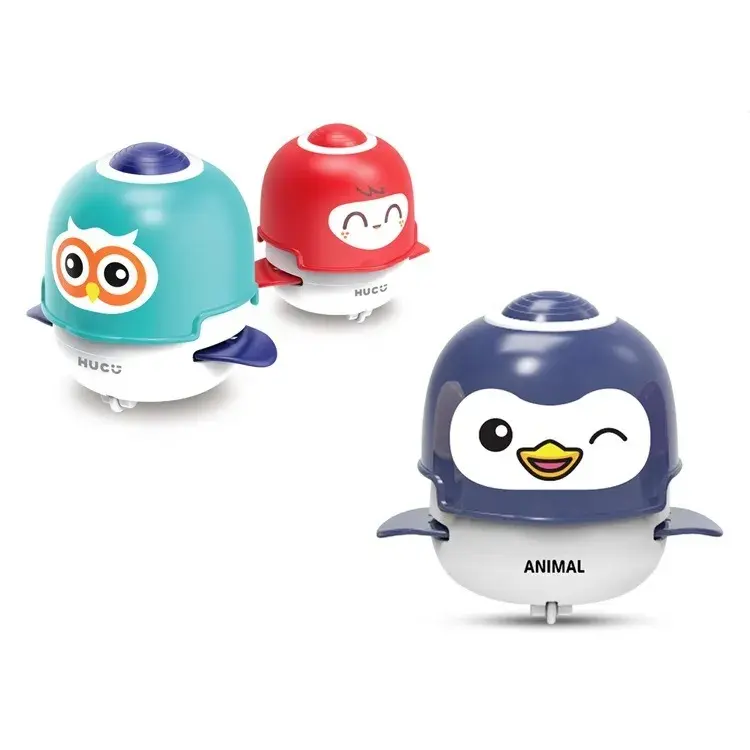 Grosir Mainan Edukasi Dini Bayi Lucu Dapat Mengunyah Lem Lembut Mini Tekan Penguin Geser Mainan Permainan Merangkak Anak-anak