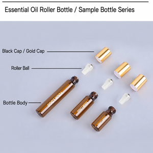 Listo para Enviar: Envase de Vidrio Ámbar Esmerilado y Transparente de 3ml, 5ml, 10ml con Rodillo para Aceites Esenciales y Perfumes - Product Image 4
