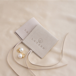8*10cm Printed Suede Jewelry Packaging Flap Package Pouch <b>Gift</b> Custom Logo Microfiber Small Jewelry <b>Envelope</b> Suede Pouch - Product Image 5