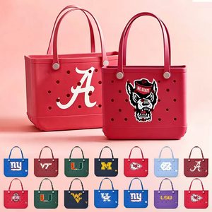 Bolsa de Playa de Silicona <span class=keywords><strong>EVA</strong></span> para Venta al por Mayor, Personalizable, Portátil, Impermeable, con Orificios de Moda, Gran Capacidad, al por Mayor - Product Image 1