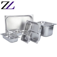 Küchenausstattung Chafing Dish Lebensmittelbehälter Edelstahl GN 1/1 Größe Hotel Dampftisch Buffet Gelato Gastronorm Lebensmittelbehälter