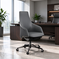 Chaise de bureau de direction de luxe, pivotante, inclinable, ergonomique, pour le bureau du patron