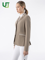 Veste d'équitation pour femmes, coupe-vent, tissu extensible avec ventilation, pour le saut d'obstacles et l'entraînement