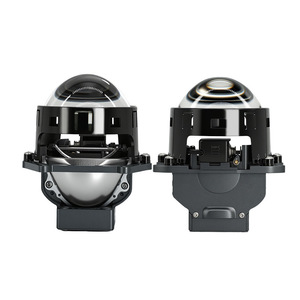 Caméra endoscopique pour voiture 3 pouces S2, double faisceau LED, lentille double couleur blanc-jaune, 55W haute puissance, type court Bi-LED pour véhicule - Product Image 1