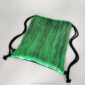 Mochila con Cordón LED para Niñas, Adultos y Mujeres - Mochila Escolar con Tela de Fibra Óptica que se Ilumina, para Fiestas, Halloween, Navidad - Product Image 1