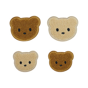 Trung Quốc Chất Lượng Tốt Nhà Máy Trực Tiếp Bán Khăn Thêu Các Bản Vá Lỗi Bán Buôn Tùy Chỉnh Dễ Thương Phim Hoạt Hình Đầy Màu Sắc Chenille Vá Gấu - Product Image 6