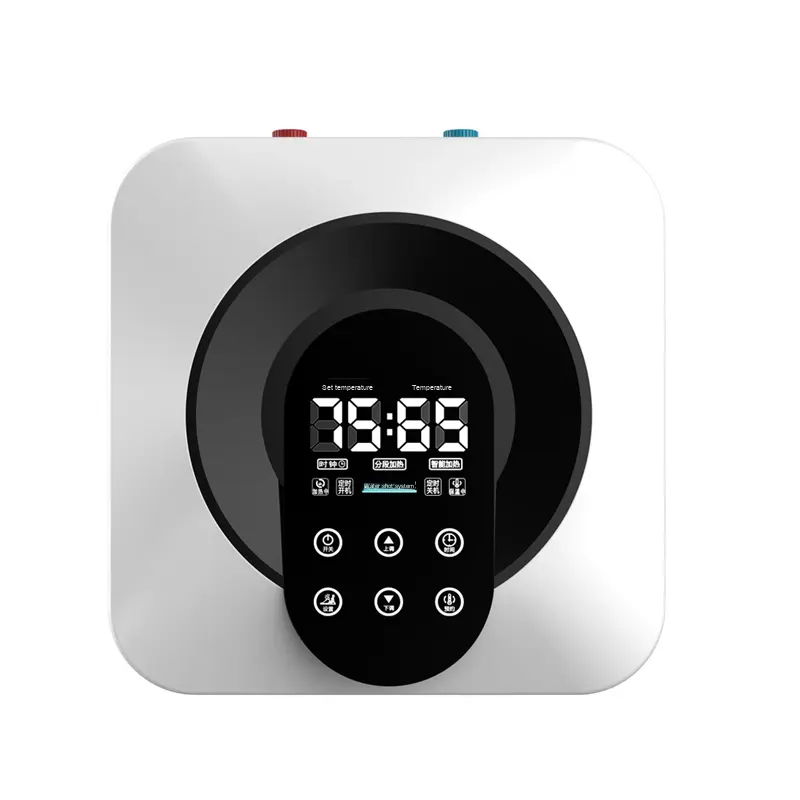 Small Electric Water Heater LED Temperature Display Under-Sink Hot Water Heater for Kitchen Use Household Plastic English