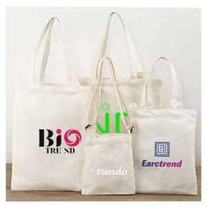 Custom Logo Tote Cotton <b>Bag</b> Personalized Bulk Shopping <b>Canvas</b> <b>Bags</b> With Text for Conferences and Giveaways Swag Merchandise - Product Image 1
