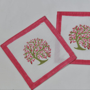 Lot de serviettes en coton imprimé indien main bloc impression serviettes Cocktail dîner serviettes Table Unpaper usage quotidien - Product Image 1
