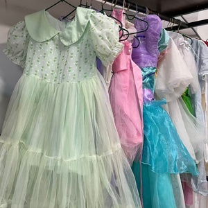 Vestido Ligero de Verano para Niñas, Cuello Redondo, Sin Mangas, Falda de Tul, para Fiestas de Cumpleaños, Ropa Usada - Product Image 1