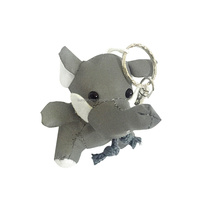 Porte-clés réfléchissant éléphant CE BSCI Factory, jouet réfléchissant pour enfants