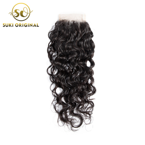 Cheap Price Raw Unprocessed <span class=keywords><strong>Hair</strong></span> Nature Wave 4x4 Invisible Lace Closure - Product Image 3