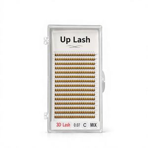 Éventails de cils pré-faits professionnels faits à la main, faciles à poser, doux et volumineux - Cils naturels en vison, soie et PBT, doux et colorés - Product Image 1