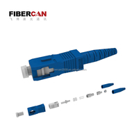 Conectores SC Simplex, Kits de Conectores Ópticos SC PC, Conector de Fibra Óptica SC PC