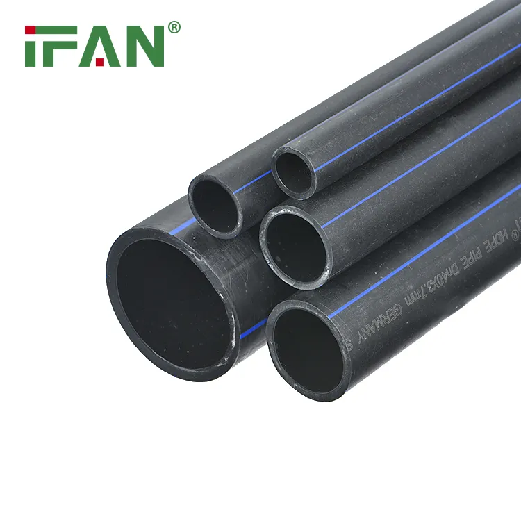 IFAN sıcak satış HDPE tüp 20-110MM su sıhhi tesisat PN16 iplik bağlantı HDPE boru