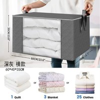 Tissu Non tissé grand organisateur de stockage sacs pliable lit pliant boîte de rangement vêtements sacs de rangement