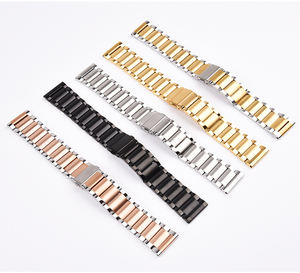 Keepwin Bracelets de montre en acier inoxydable massif de style tendance 3 perles pour <span class=keywords><strong>Samsung</strong></span> Galaxy 20mm 22mm S2 S3 S4 <span class=keywords><strong>S5</strong></span> - Product Image 3