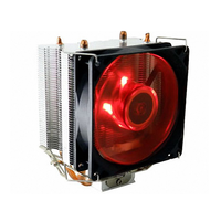 Aidecoolr UV LED 92x92x25mm CPU Cooler 2/4 Heat Pipes Ventilateur silencieux en aluminium pour Intel Socket 4pin 3pin 12V Laptop/Mainframe OEM