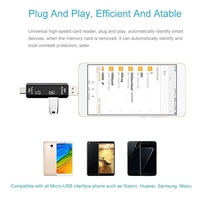 5 en 1 multifonction Type C Usb Micro Usb lecteur de carte mémoire OTG lecteur de carte adaptateur