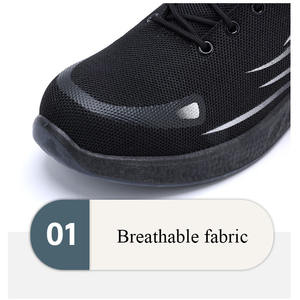 नए सांस लेने योग्य, हल्के, शॉकप्रूफ, पंक्चर-प्रतिरोधी कार्य जूते और टिकाऊ पुरुषों के सुरक्षा जूते - Product Image 3