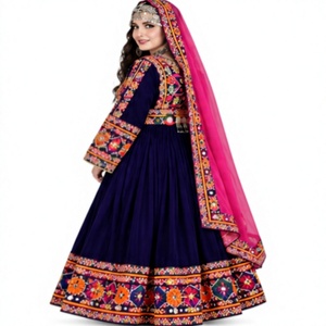 New Trending Women Afghani <b>Dress</b> Handmade Mirror Work Embroidered Long Maxi Frock Traditional <b>Tribal</b> Wedding Party Wear Ethnic - Product Image 3