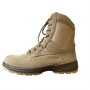 SF24 706 <b>Brown</b> Suede Outdoor <b>Boots</b> Waterproof All Seasons Tan High Top <b>Lace</b> Up Work <b>Boot</b> - Product Image 1