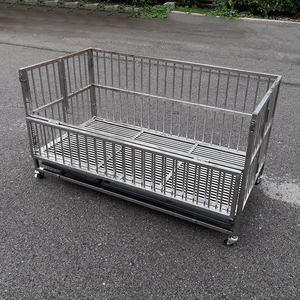 Cage à chien pliable en acier inoxydable robuste et écologique 2023, avec motif animal, pour toutes les saisons - Product Image 1