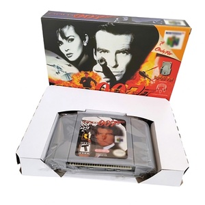 วิดีโอเกมภาษาอังกฤษสไตล์เรโทร รุ่นอเมริกา มีสินค้าในสต็อก วัสดุ ABS คุณภาพสูง ตลับเกม N64 Golden Eye 007 พร้อมกล่องขายปลีก - Product Image 1