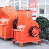 Concasseur à marteaux mobile Hongxing de 30 kW, alimenté au diesel, pour briques, chaux, minerai et pierre, 12t, 600x400, marque chinoise