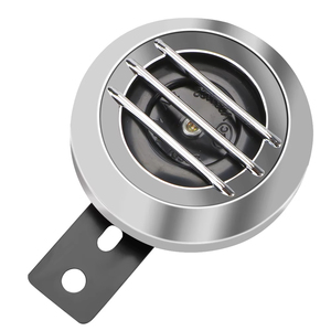 Haut-parleurs ronds étanches pour <span class=keywords><strong>Scooter</strong></span>, cyclomoteur, Dirt Bike, ATV, klaxon universel 12V, Kit de klaxon électrique pour moto 1.5A 105db - Product Image 1