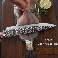 KINGWISE ensemble de 7 couteaux de haute qualité, éplucheur à trancher, planche à découper, ensemble de couteaux avec porte-couteau, poignée en plastique